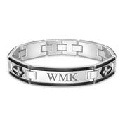 mens strength of the lord personalised bracelet UK SOLPB a main