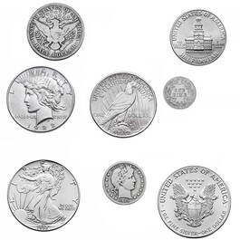 a century of u s silver coins UK S20C d four