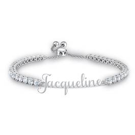 personalised shimmering tennis bracelet UK PERTB a main