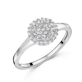 glamour and glitz cz silver ring UK GLGLR a main