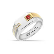 Personalized Origins Birthstone Signet Ring 11751 0016 b january