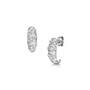 sensational silver and diamond croissant earrings UK SSDCE a main