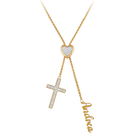personalised cross bolo necklace UK PCBN a main