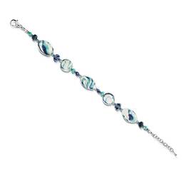 blue wave murano bracelet UK BWMB b two