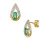 ZAMBIAN EMERALD EARRING UK ZEDTE a main