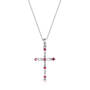 ruby revelation silver cross pendant UK RURP a main