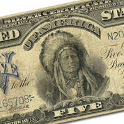 the famous indian chief five dollar silv UK ICSC b two