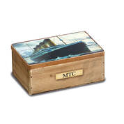 ship of dreams titanic wall commemorative with free personalised titanic keepsake box UK SDTWC b two