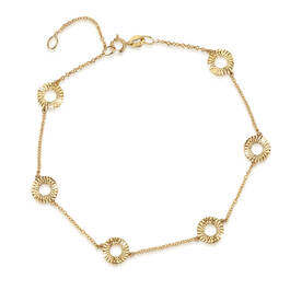 9ct gold diamond cut bracelet UK GDCB a main