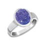 sculpted tanzanite splendour silver ring UK STZSR a main