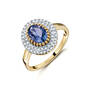 the empress tanzanite and diamond 9ct gold ring UK ETZR2 a main