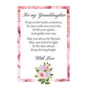 granddaughter flower keepsake locket UK GDLP b two