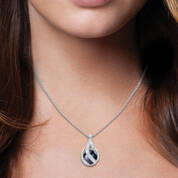 Loves Embrace Pearl Diamond Necklace 10125 0017 m model