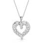luxury diamond love heart pendant UK LDLHP a main
