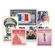 the world war ii u s stamp collection UK W2S b two