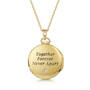 diamond feather remembrance locket UK DDEFL c three