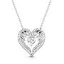 dancing cz angel wings pendant UK DACZP a main
