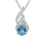 Genuine Birthstone & Diamond Pendant, Genuine Birthstone Diamond Pendant 11573 0012 l december