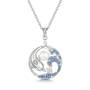 dreamy dolphin freshwater pearl pendant UK DDFPP a main