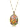 butterfly in flight enamelled locket UK BIFEL a main