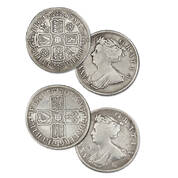 queen anne silver half crowns UK QAHC a main