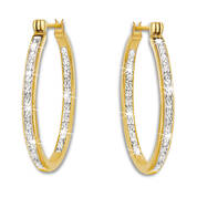 diamond whisper inside out hoop earrings UK DWHE5 a main