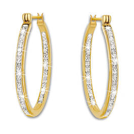 diamond whisper inside out hoop earrings UK DWHE5 a main