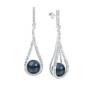 midnight kiss black pearl earrings UK TTBPE a main