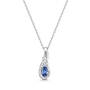 luxury diamond and tanzanite earrings with free pendant UK LDTS a main