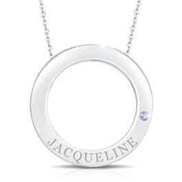 personalised silver ring pendant UK NBSRP a main