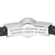 mens family forever personalised leather UK MFFPLB b two