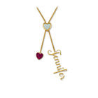 personalised birthstone bolo necklace UK BBNN a main