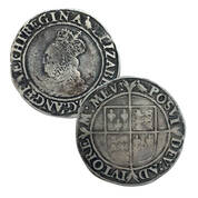 elizabeth i silver shilling UK E1SS a main