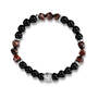 mens onyx and red tiger eye bead bracelet UK MOREB a main