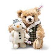the steiff bear with snowman UK SBWS b two