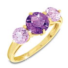 amethyst glory 9ct gold ring UK AMGR a main