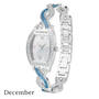 birthstone swirl bracelet watch UK BSWB l december