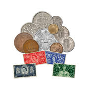 the first coins of queen elizabeth ii UK FCQE a main