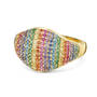 captivating rainbow cocktail ring UK CARCR b two