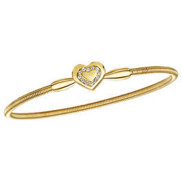 sparkling love heart bangle UK LOHMB a main