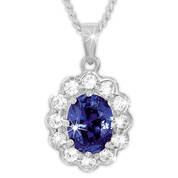 tanzanite splendour pendant UK TZSPP a main