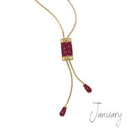 birthstone fire bolo necklace UK BFBN a main