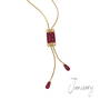 Birthstone Fire Bolo Necklace, birthstone fire bolo necklace UK BFBN b two