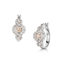 peach bellini earrings UK PBE a main
