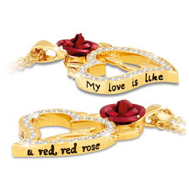 love is like a red red rose pendant UK LRRRP b two