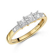 diamond eternity 9ct gold ring UK DETRR2 a main