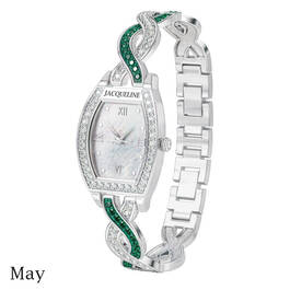 birthstone swirl bracelet watch UK BSWB e may