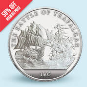 the battle of trafalgar silver commemora UK HOBTX a main