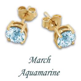 birthstone stud earrings UK BSEAR2 c three