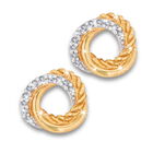 diamond twirl 9ct earrings UK DTWE a main